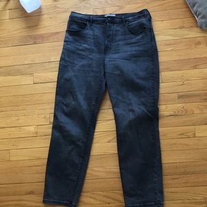Everlane grey high waisted jeans